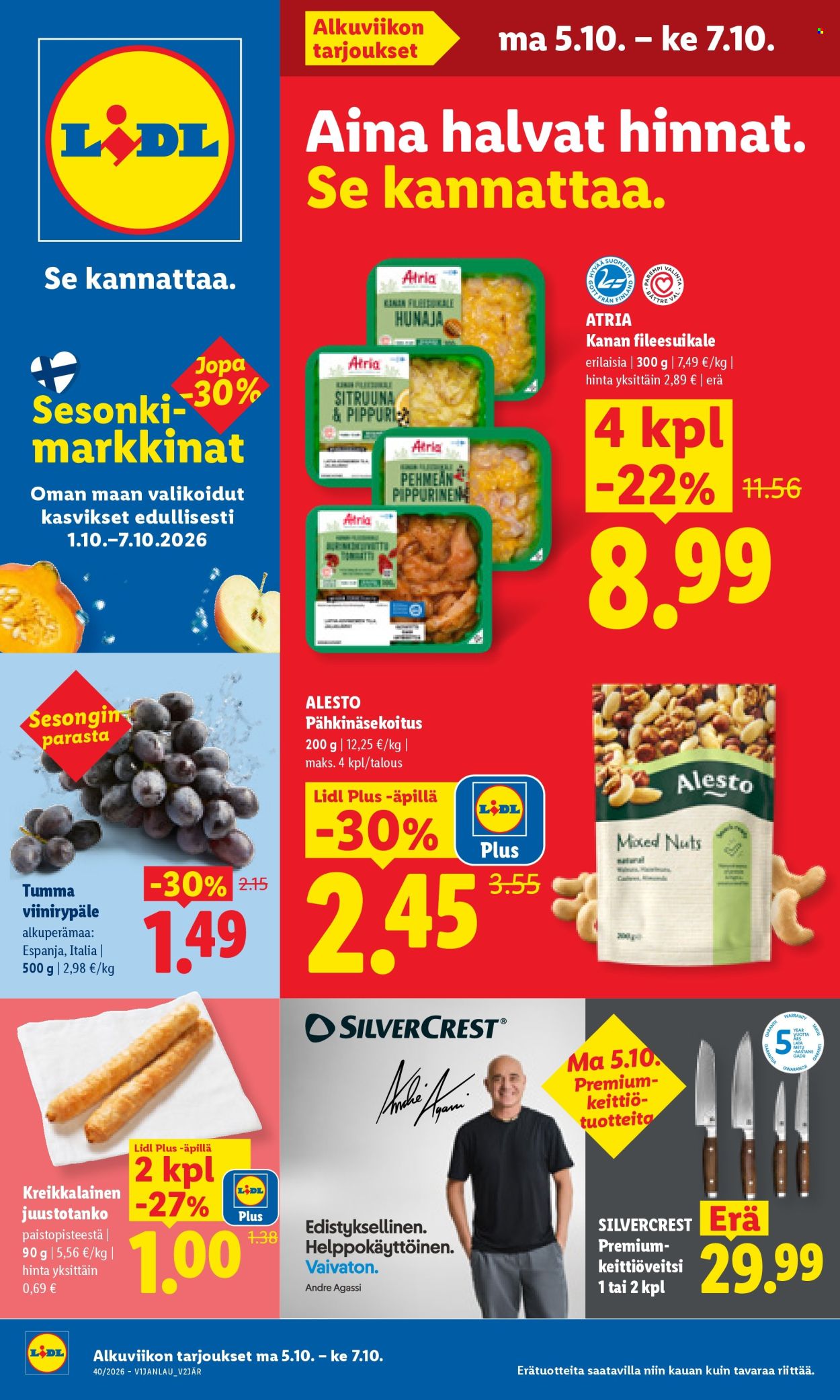 Lidl tarjoukset - 05.10.2026 - 07.10.2026. Sivu 1