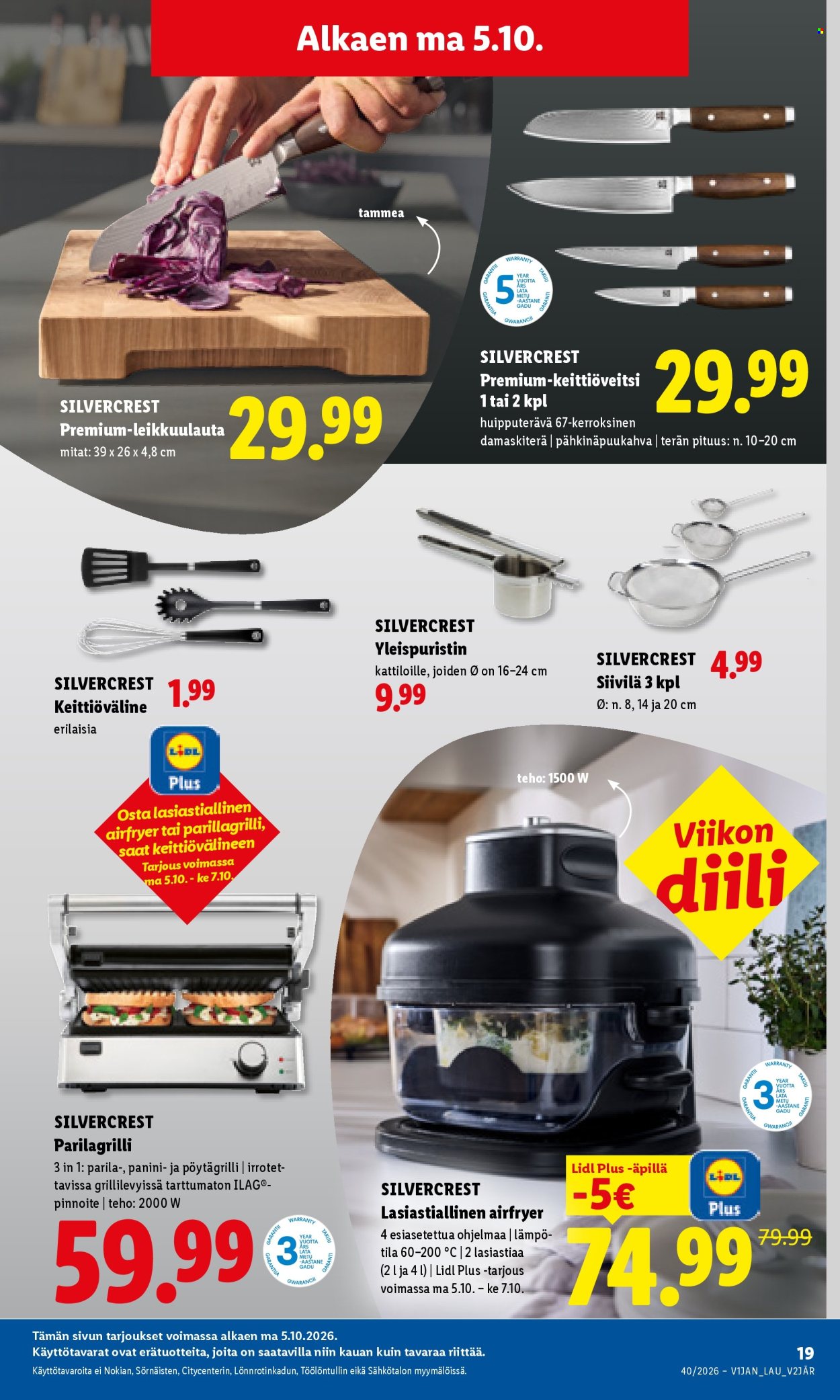 Lidl tarjoukset - 05.10.2026 - 07.10.2026. Sivu 9