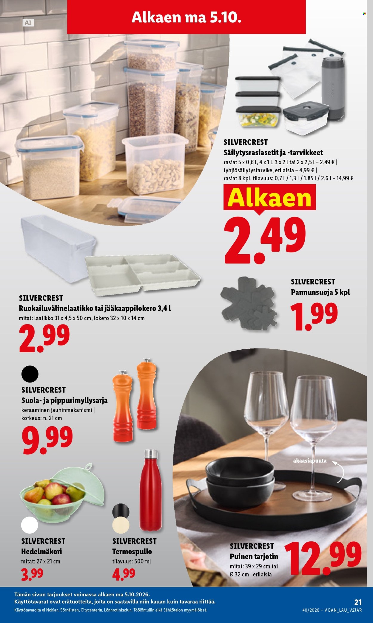 Lidl tarjoukset - 05.10.2026 - 07.10.2026. Sivu 11