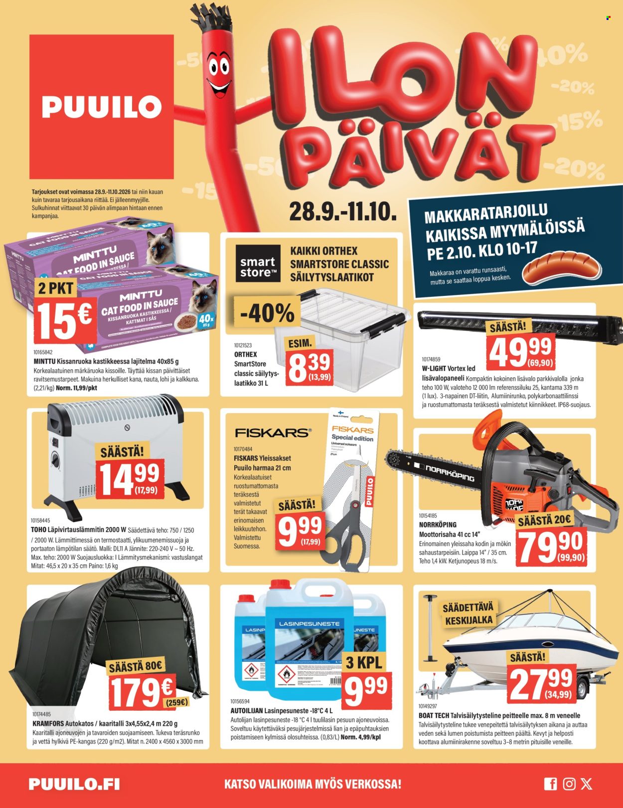 Puuilo tarjoukset - 28.09.2026 - 11.10.2026. Sivu 1