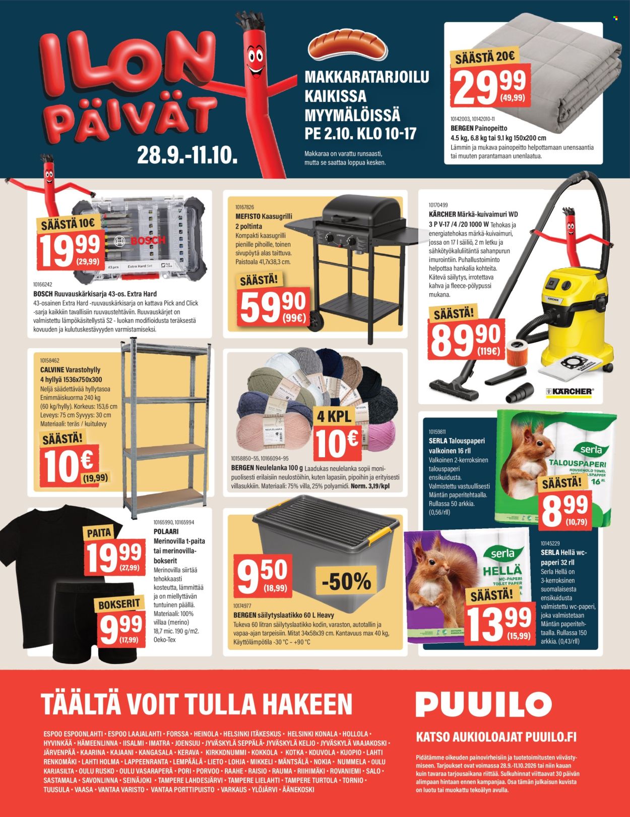 Puuilo tarjoukset - 28.09.2026 - 11.10.2026. Sivu 20