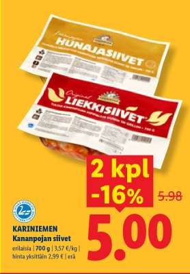 Kariniemen KANANPOJAN SIIVET