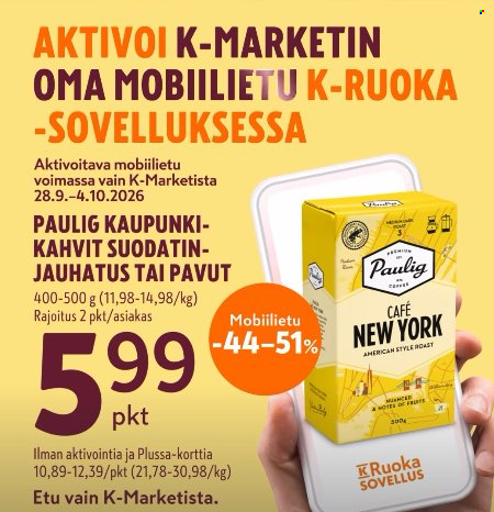 K-market tarjoukset - 28.09.2026 - 04.10.2026. Sivu 2