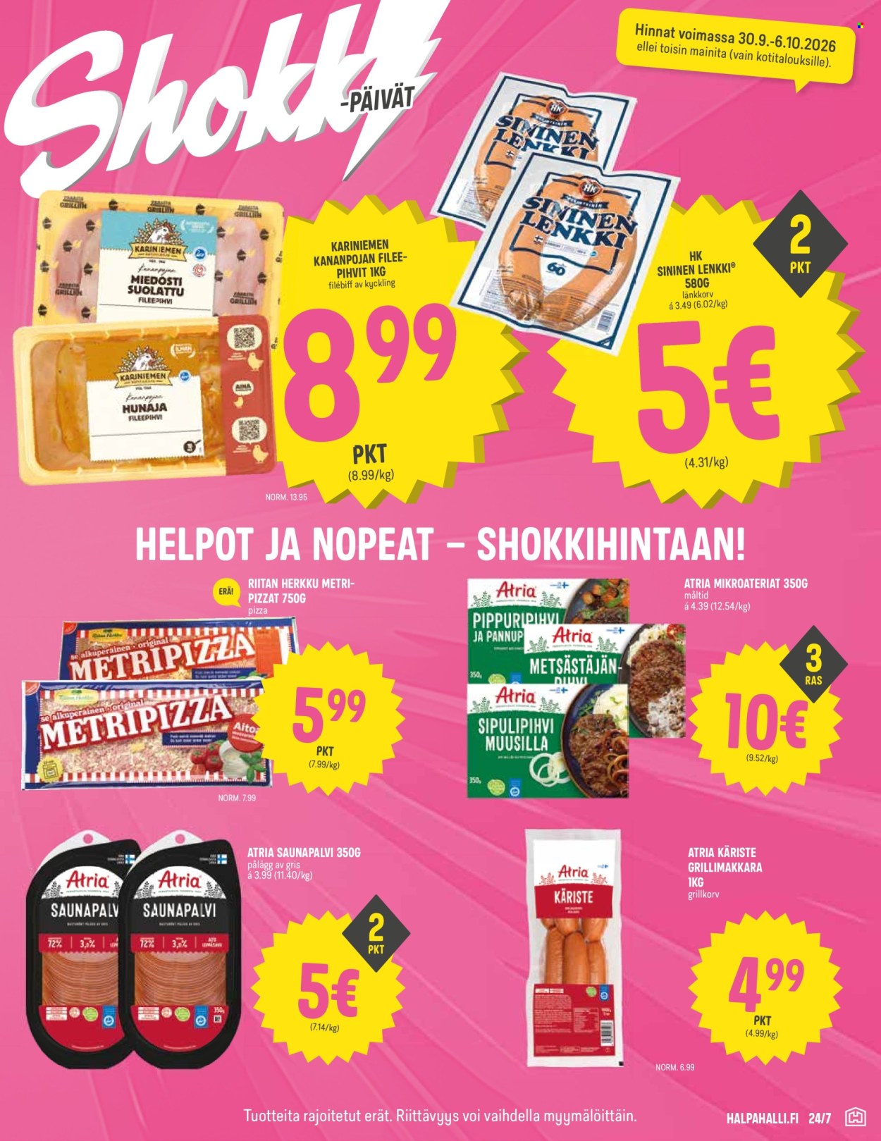 HalpaHalli tarjoukset - 30.09.2026 - 06.10.2026. Sivu 3