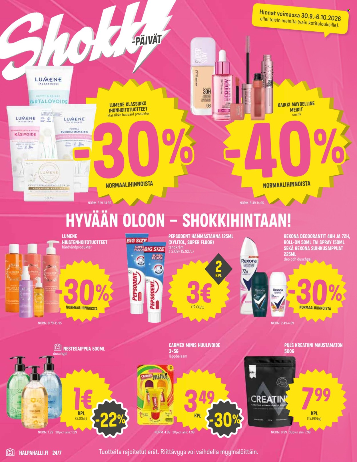 HalpaHalli tarjoukset - 30.09.2026 - 06.10.2026. Sivu 6
