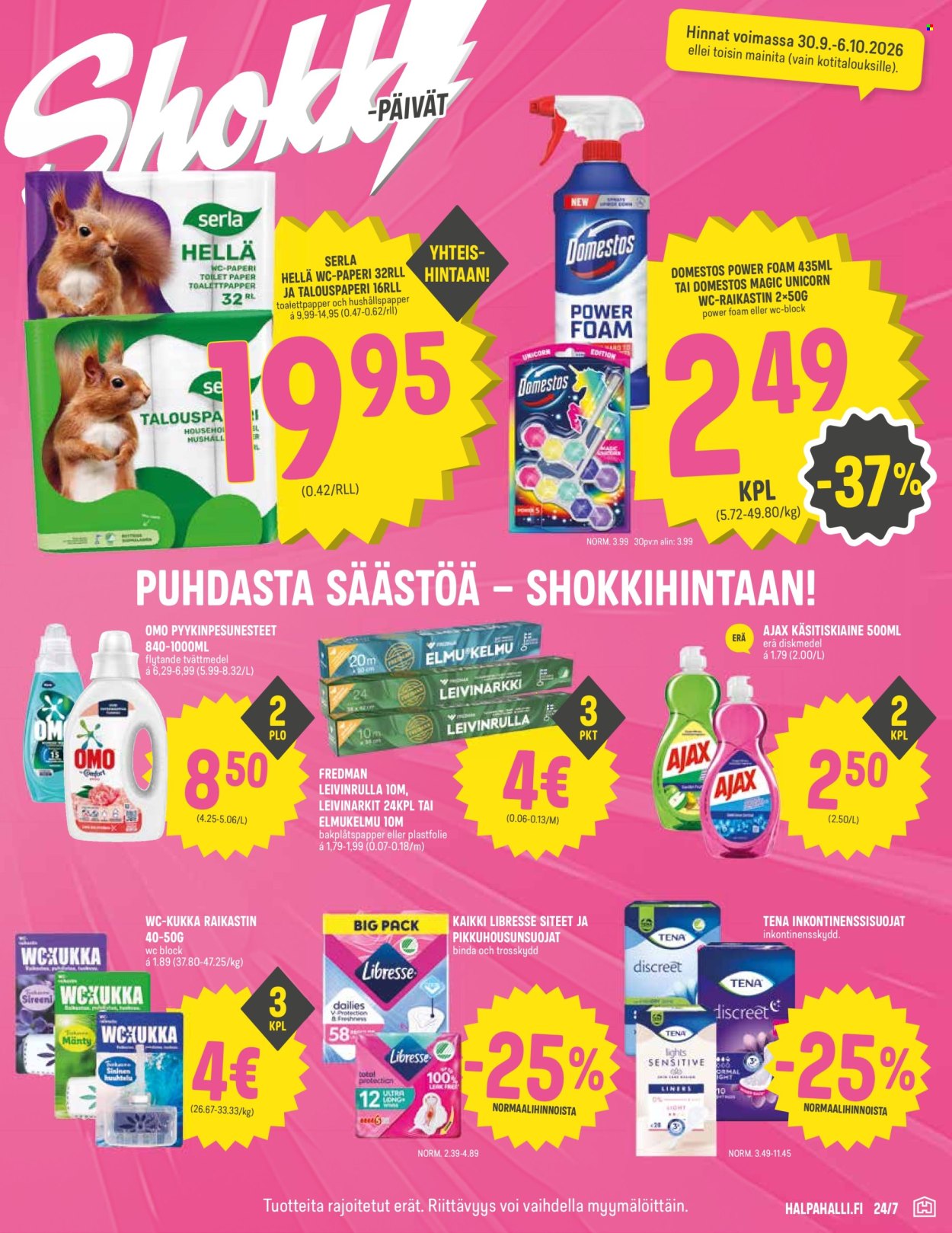 HalpaHalli tarjoukset - 30.09.2026 - 06.10.2026. Sivu 7