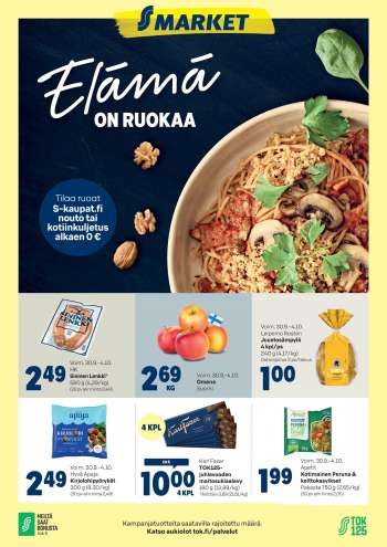 S-market tarjoukset  - 30.09.2026 - 04.10.2026.