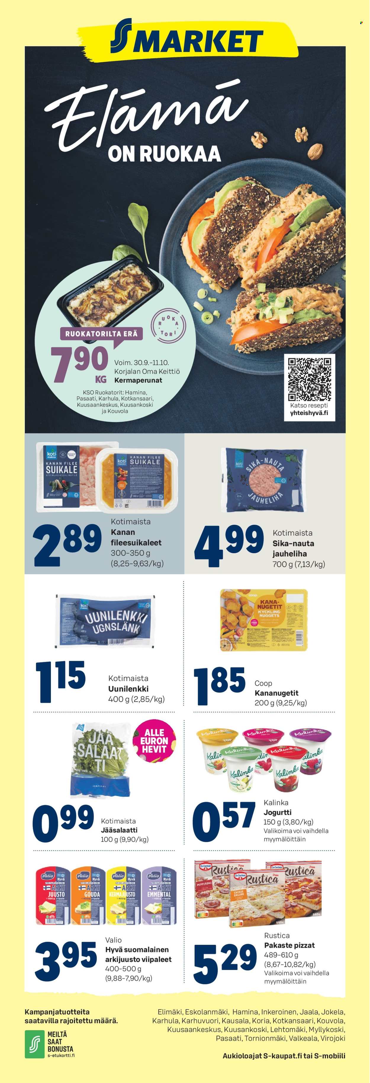 S-market tarjoukset - 30.09.2026 - 04.10.2026. Sivu 1