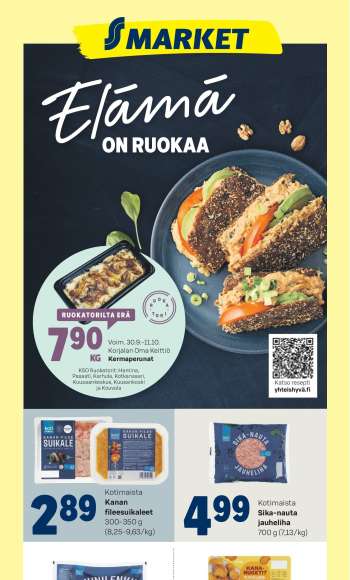 S-market tarjoukset  - 30.09.2026 - 04.10.2026.