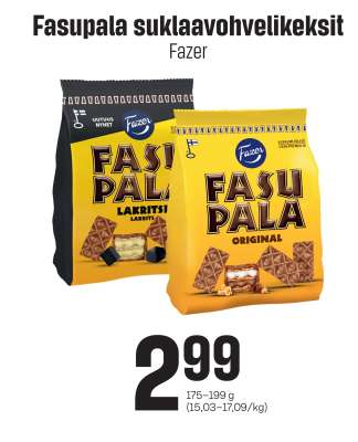 Fasupala suklaavohvelikeksit