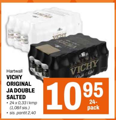 Hartwall Vichy Original ja Double Salted