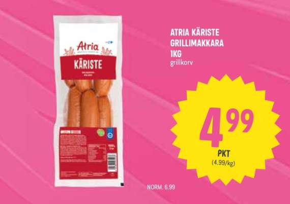 ATRIA KÄRISTE GRILLIMAKKARA 1KG