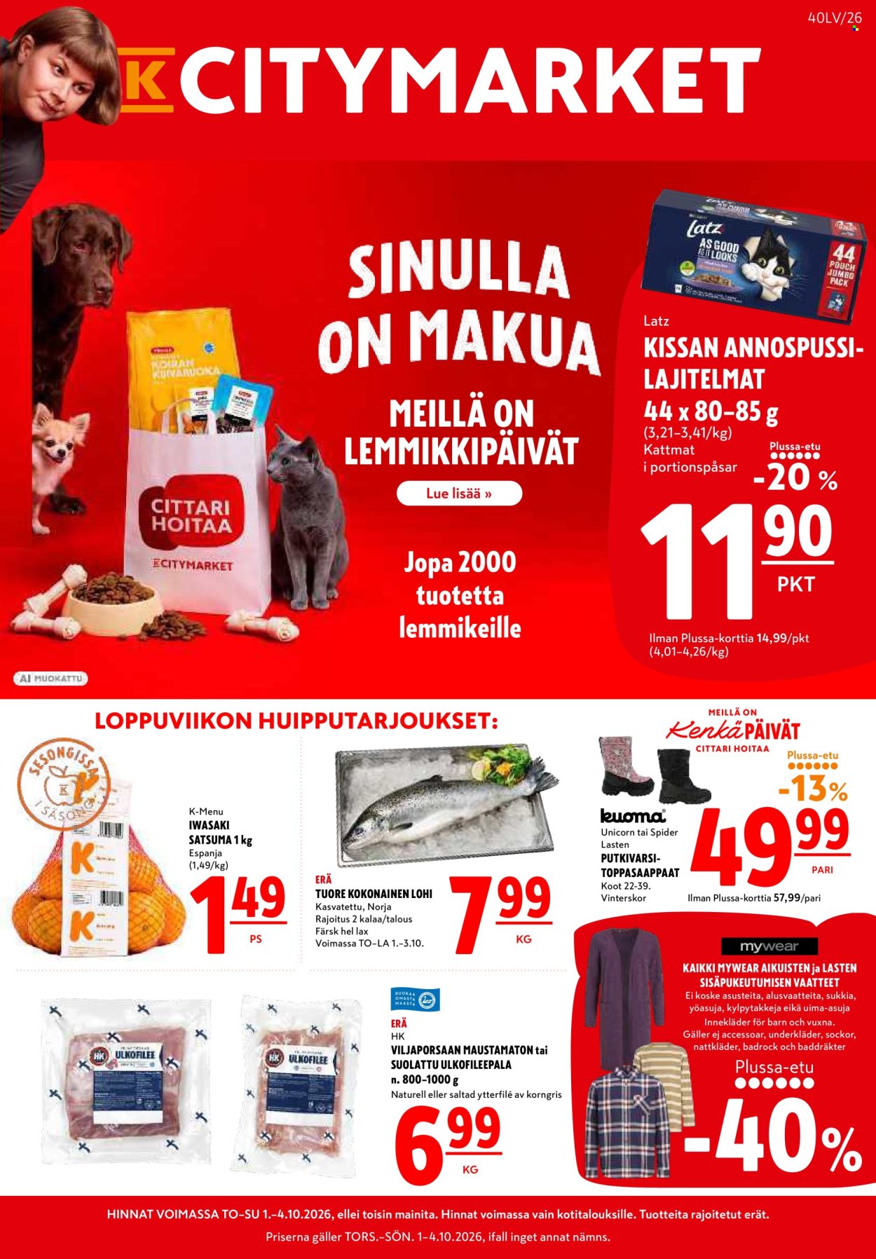 K-citymarket tarjoukset - 01.10.2026 - 04.10.2026. Sivu 1