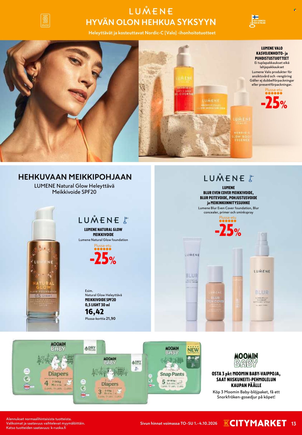 K-citymarket tarjoukset - 01.10.2026 - 04.10.2026. Sivu 13