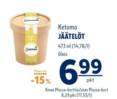 Ketomo JÄÄTELÖT
