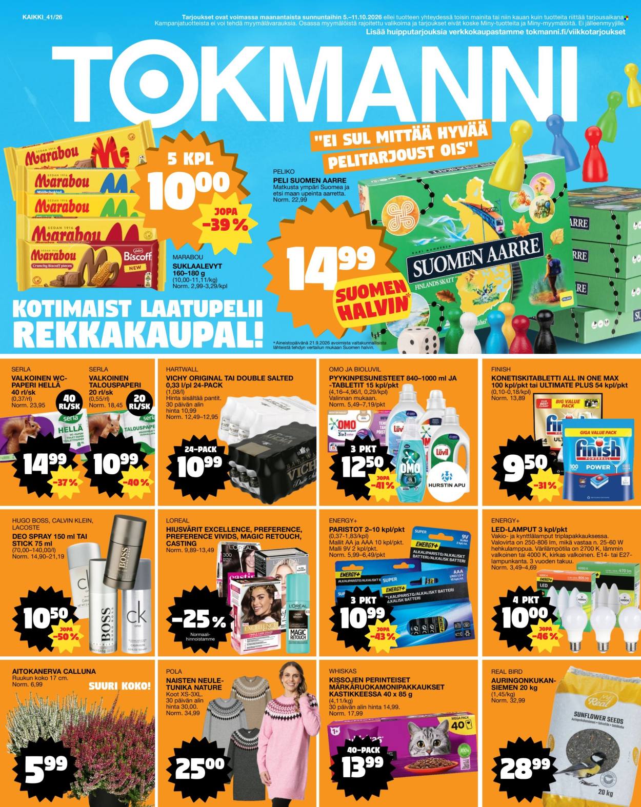 Tokmanni tarjoukset - 05.10.2026 - 11.10.2026. Sivu 1