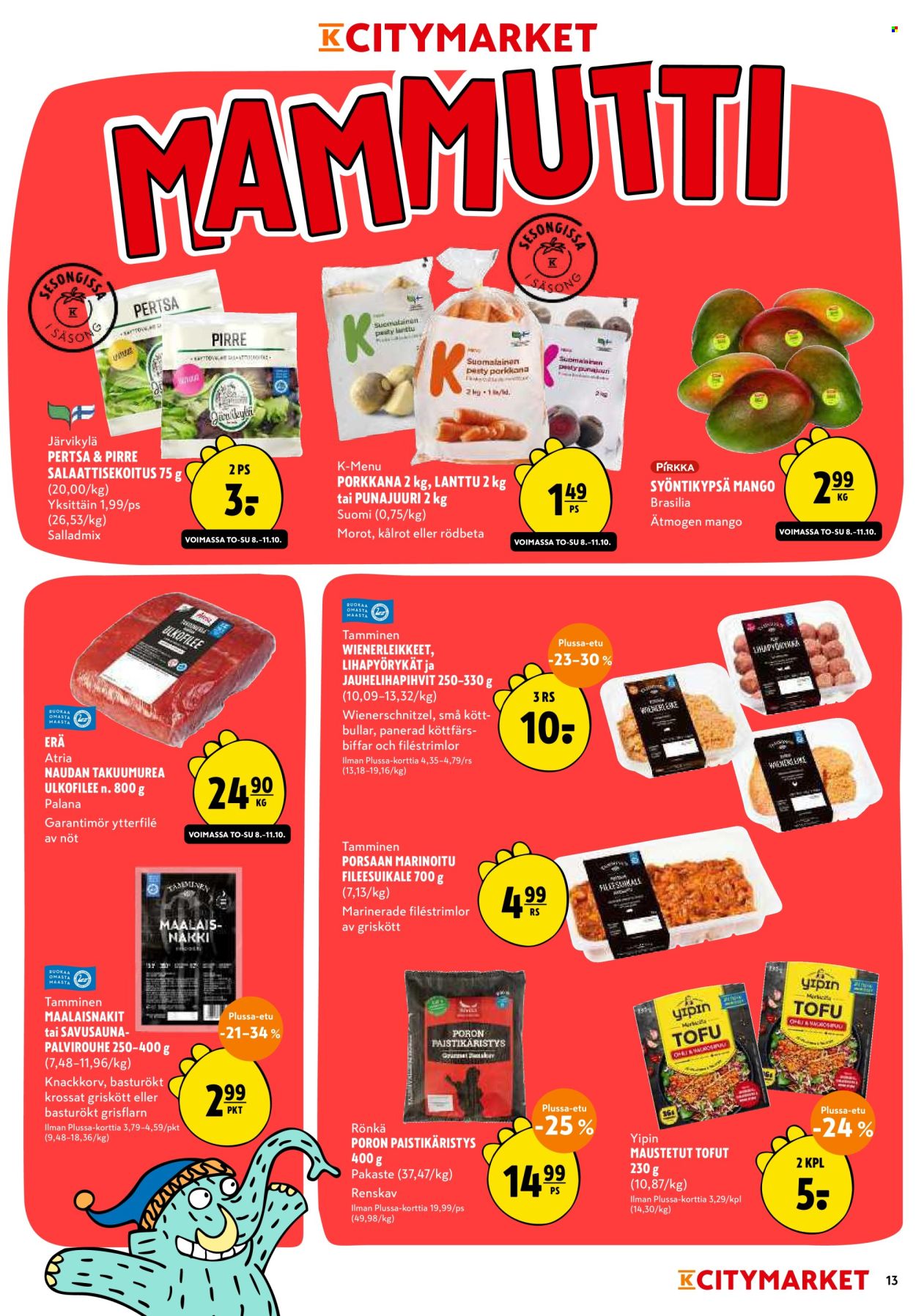 K-citymarket tarjoukset - 08.10.2026 - 18.10.2026. Sivu 13