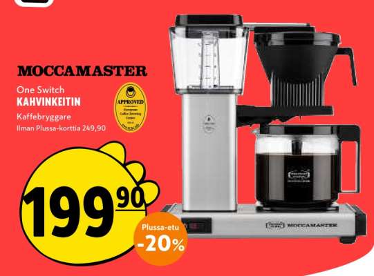 MOCCAMASTER One Switch KAHVINKEITIN