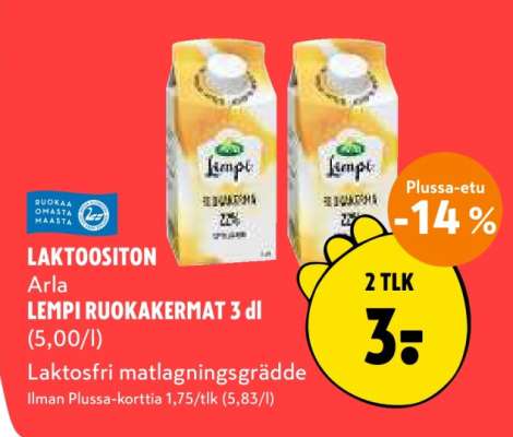 Arla Lempi RUOKAKERMAT 3 dl