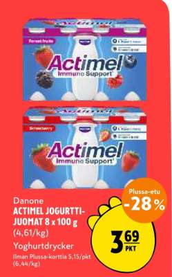 ACTIMEL JOGURTTIJUOMAT 8 x 100 g