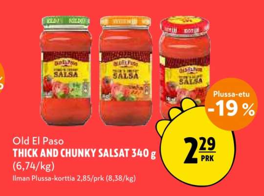 Old El Paso THICK AND CHUNKY SALSAT 340 g