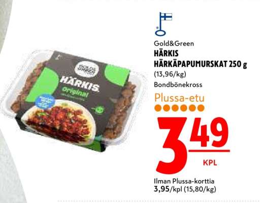 Gold&Green HÄRKIS HÄRKÄPAPUMURSKAT 250 g