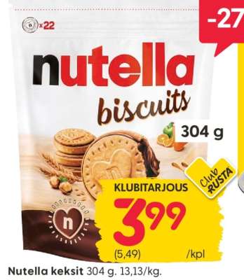 Nutella keksit