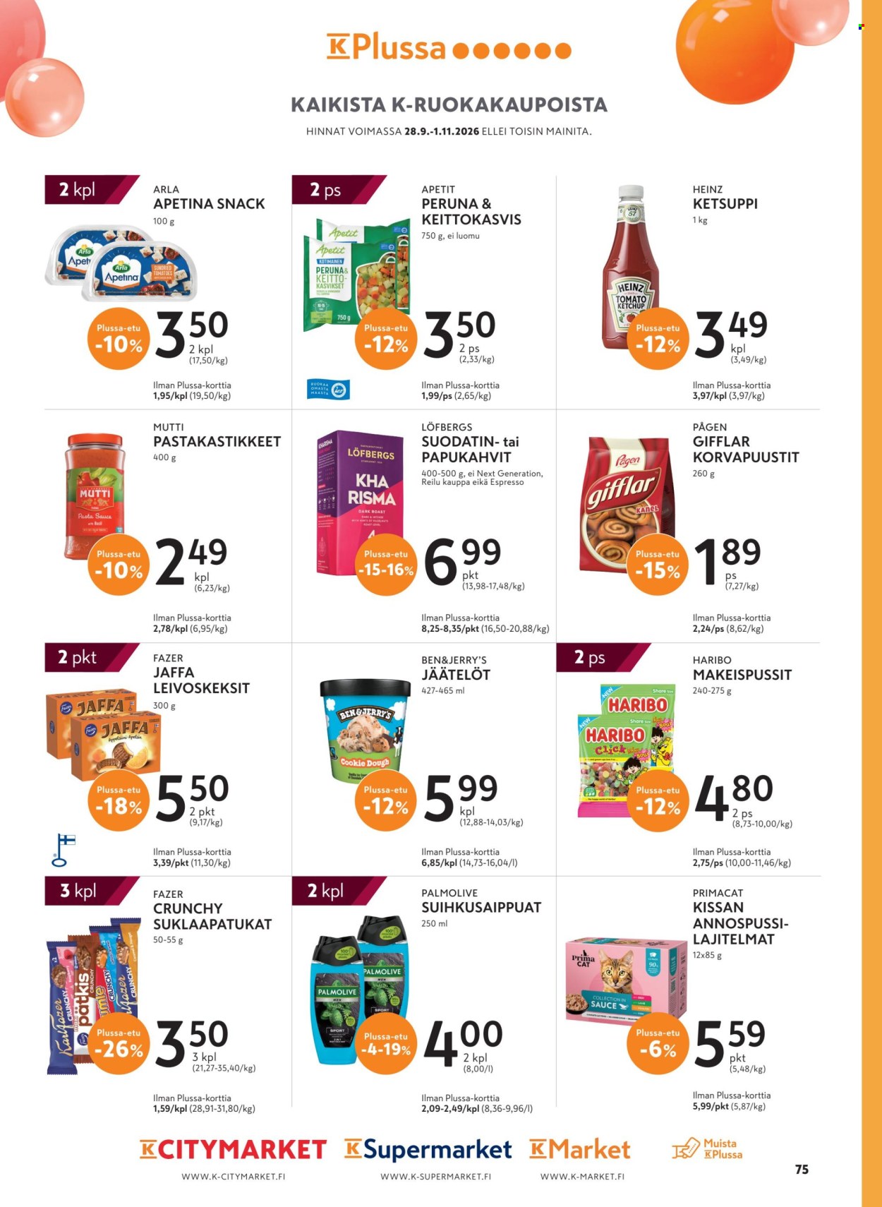 K-Supermarket tarjoukset - 30.09.2026 - 03.11.2026. Sivu 75