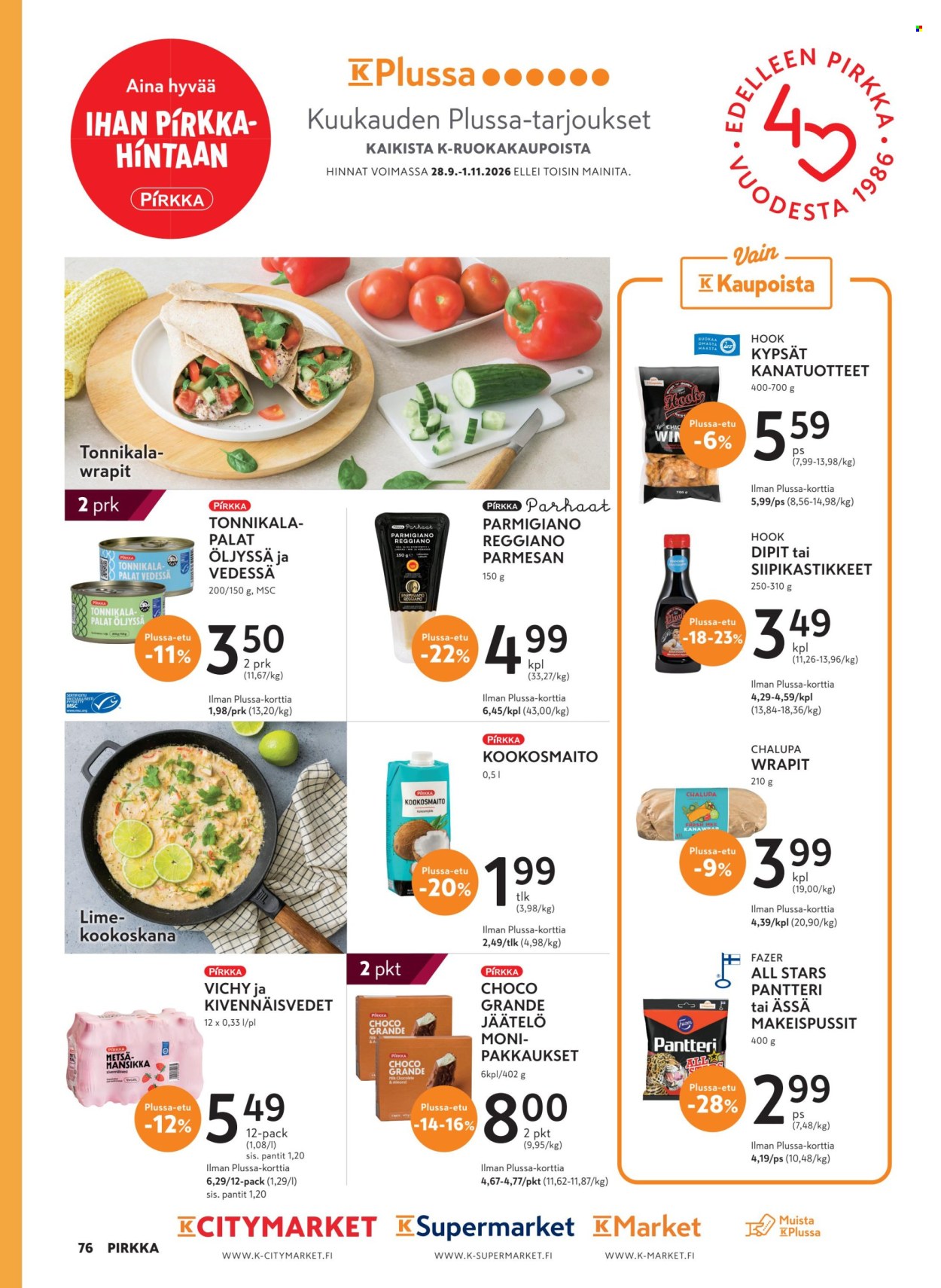 K-Supermarket tarjoukset - 30.09.2026 - 03.11.2026. Sivu 76
