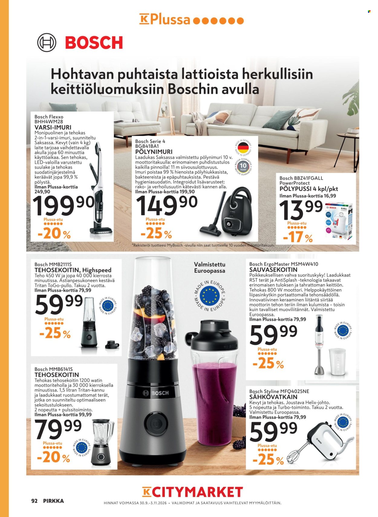 K-Supermarket tarjoukset - 30.09.2026 - 03.11.2026. Sivu 92