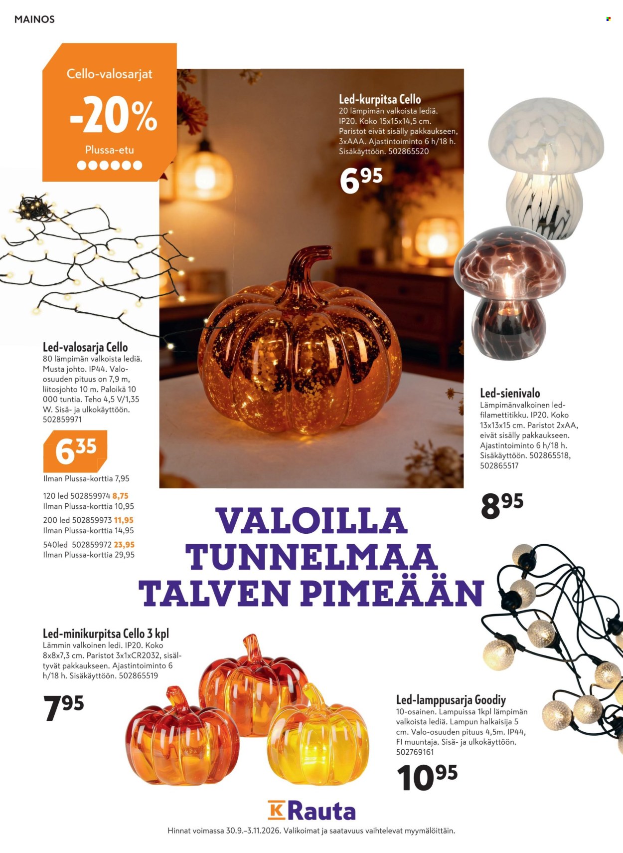 K-market tarjoukset - 30.09.2026 - 03.11.2026. Sivu 70