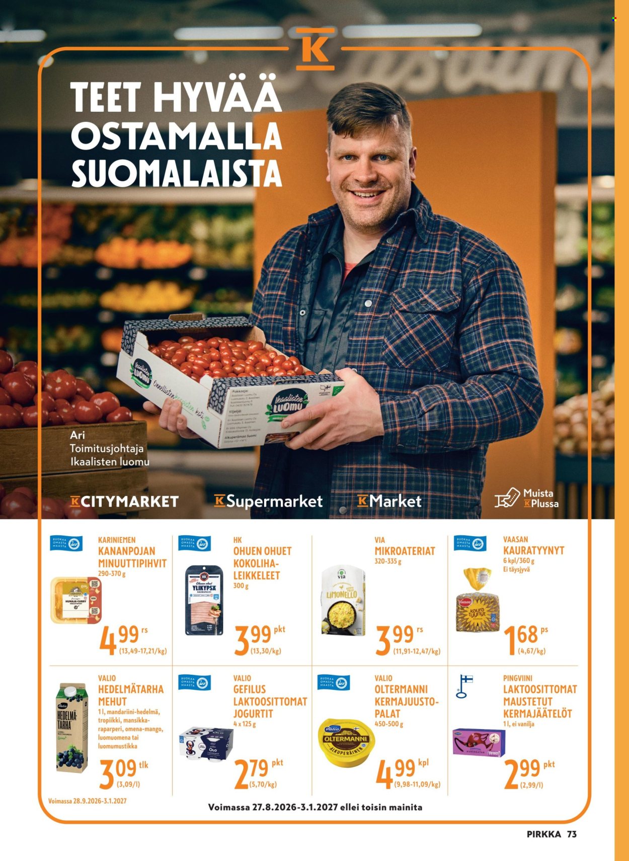 K-market tarjoukset - 30.09.2026 - 03.11.2026. Sivu 73