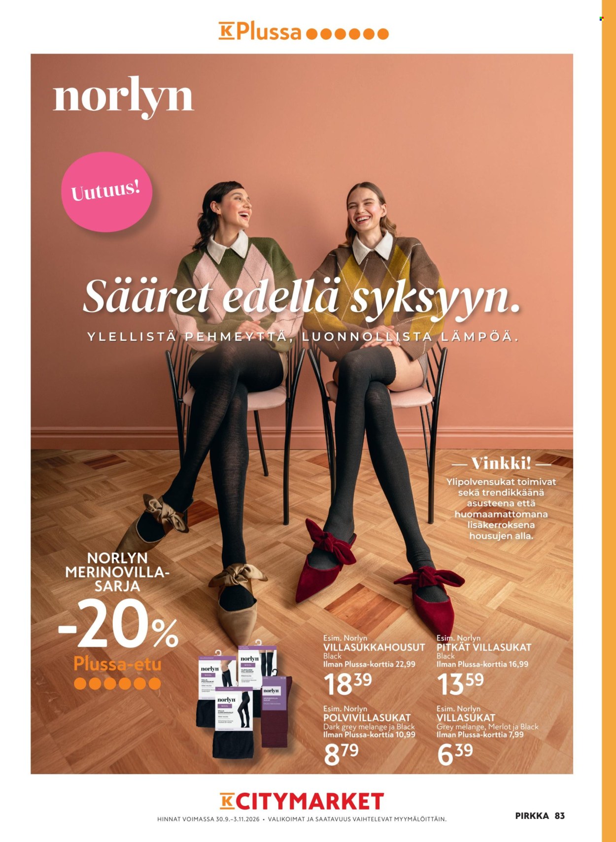 K-citymarket tarjoukset - 30.09.2026 - 03.11.2026. Sivu 83