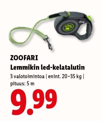 zoofari Lemmikin led-kelatalutin