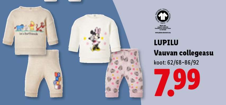 LUPILU Vauvan collegeasu