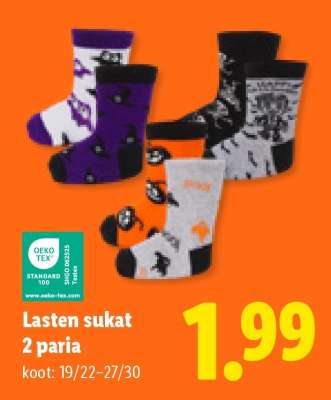 Lasten sukat 2 paria