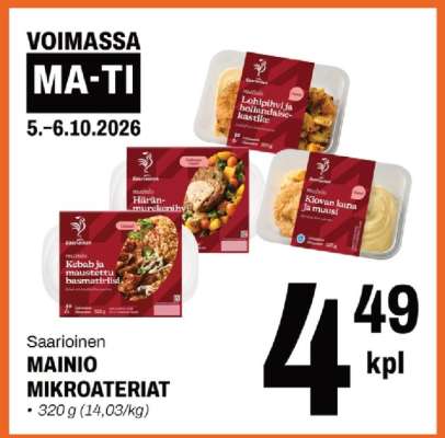 Saarioinen MAINIO MIKROATERIAT