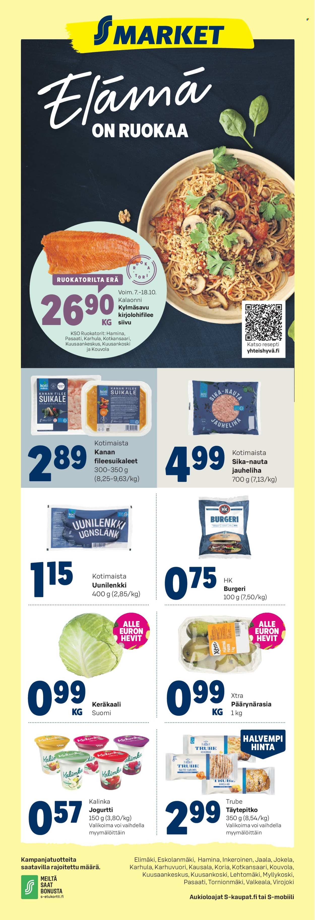 S-market tarjoukset - 07.10.2026 - 11.10.2026. Sivu 1