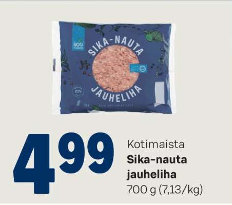 Kotimaista Sika-nauta jauheliha