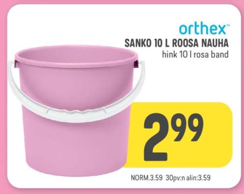 SANKO 10 L ROOSA NAUHA