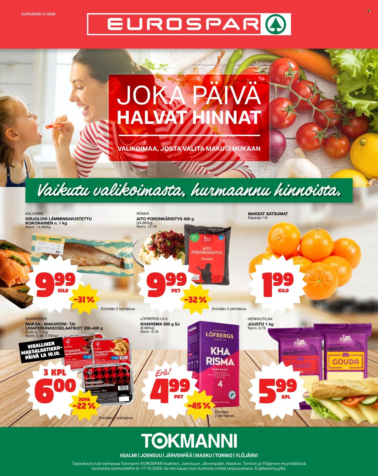 Tokmanni tarjoukset - 08.10.2026 - 11.10.2026. Sivu 1