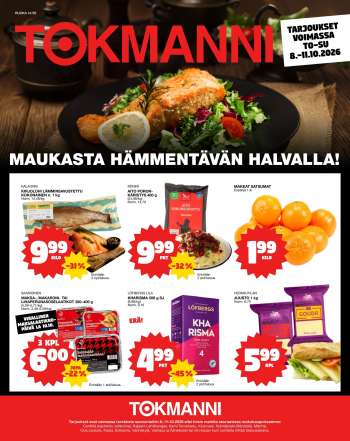 Tokmanni tarjoukset  - 08.10.2026 - 11.10.2026.