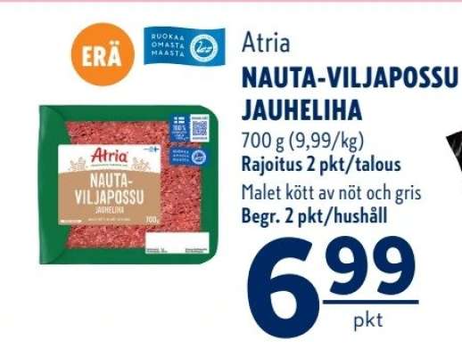 Atria Nauta-viljapossu jauheliha