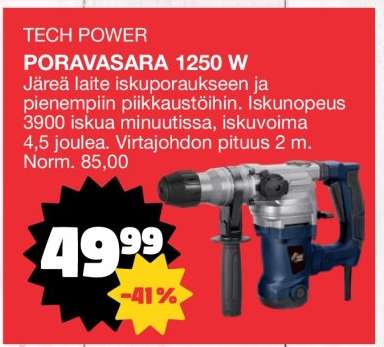 TECH POWER PORAVASARA 1250 W