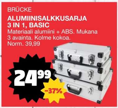 BRÜCKE ALUMIINISALKKUSARJA 3 IN 1, BASIC