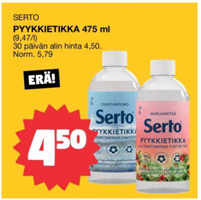 SERTO PYYKKIETIKKA 475 ml