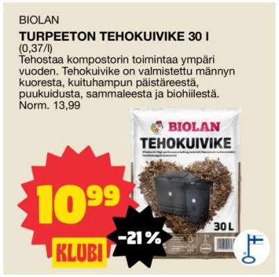 BIOLAN TURPEETON TEHOKUIVIKE 30 l