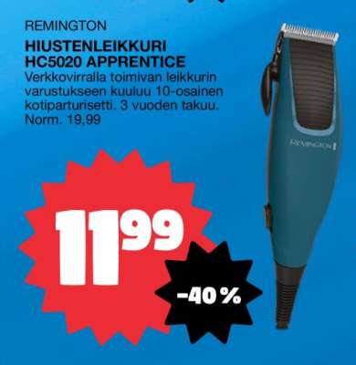 REMINGTON HIUSTENLEIKKURI HC5020 APPRENTICE