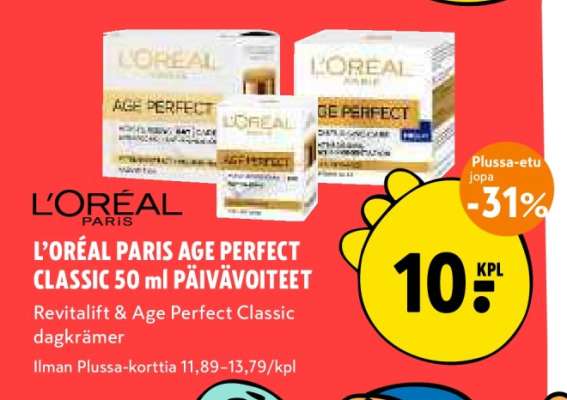 L'ORÉAL PARIS AGE PERFECT CLASSIC 50 ml PÄIVÄVOITEET