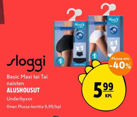 Sloggi Basic Maxi tai Tai Naisten ALUSHOUSUT